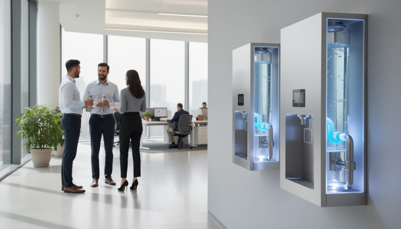 Fontaines eau réseau : fonctionnement et avantages pratiques des fontaines à eau en entreprise