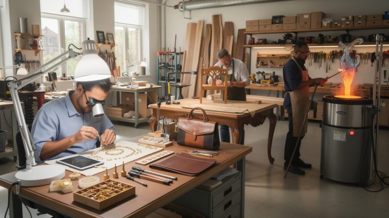 Métiers artisanat lucratifs revenus élevés : top des métiers manuels à fort potentiel de revenus