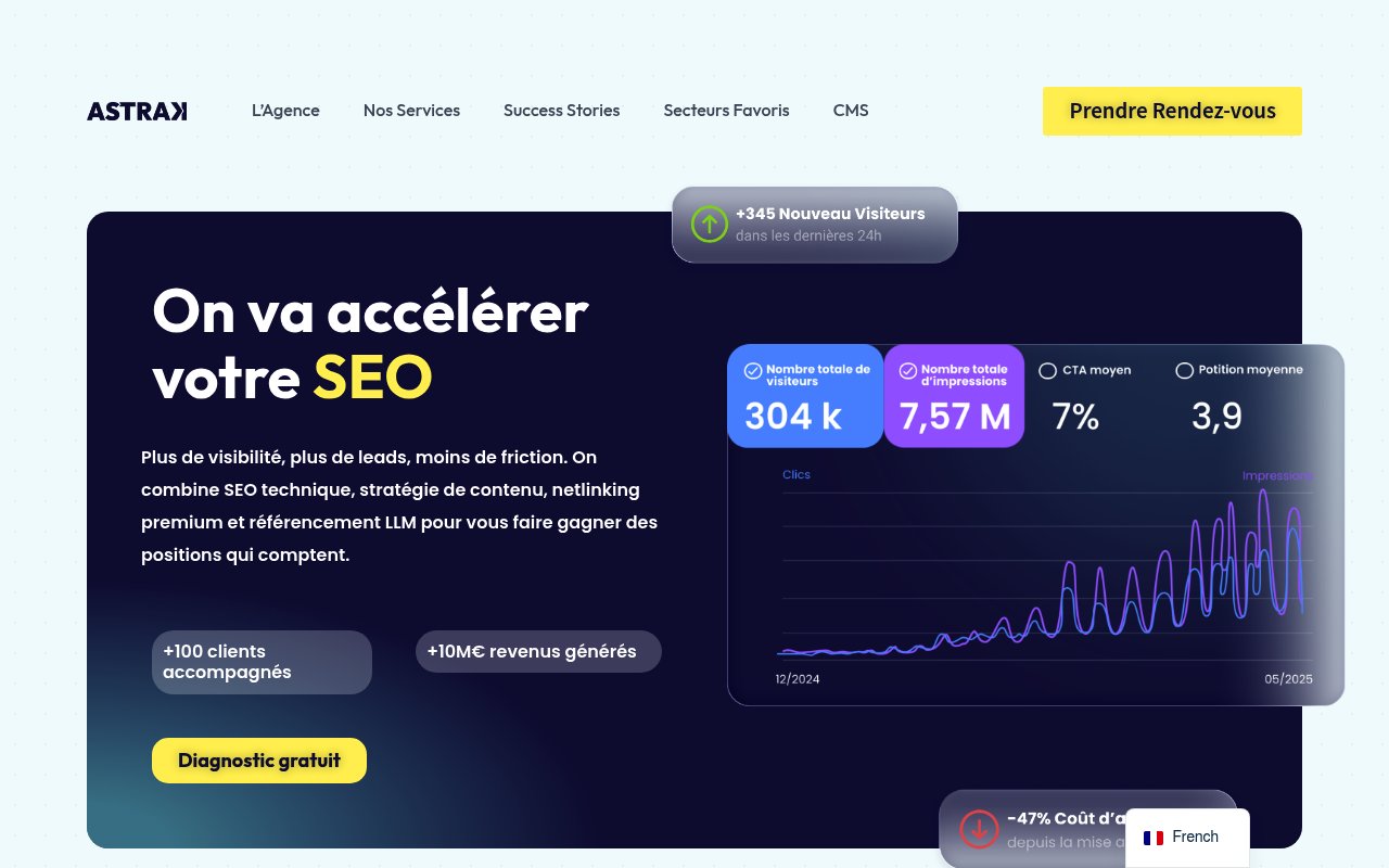 Apercu du site Astrak